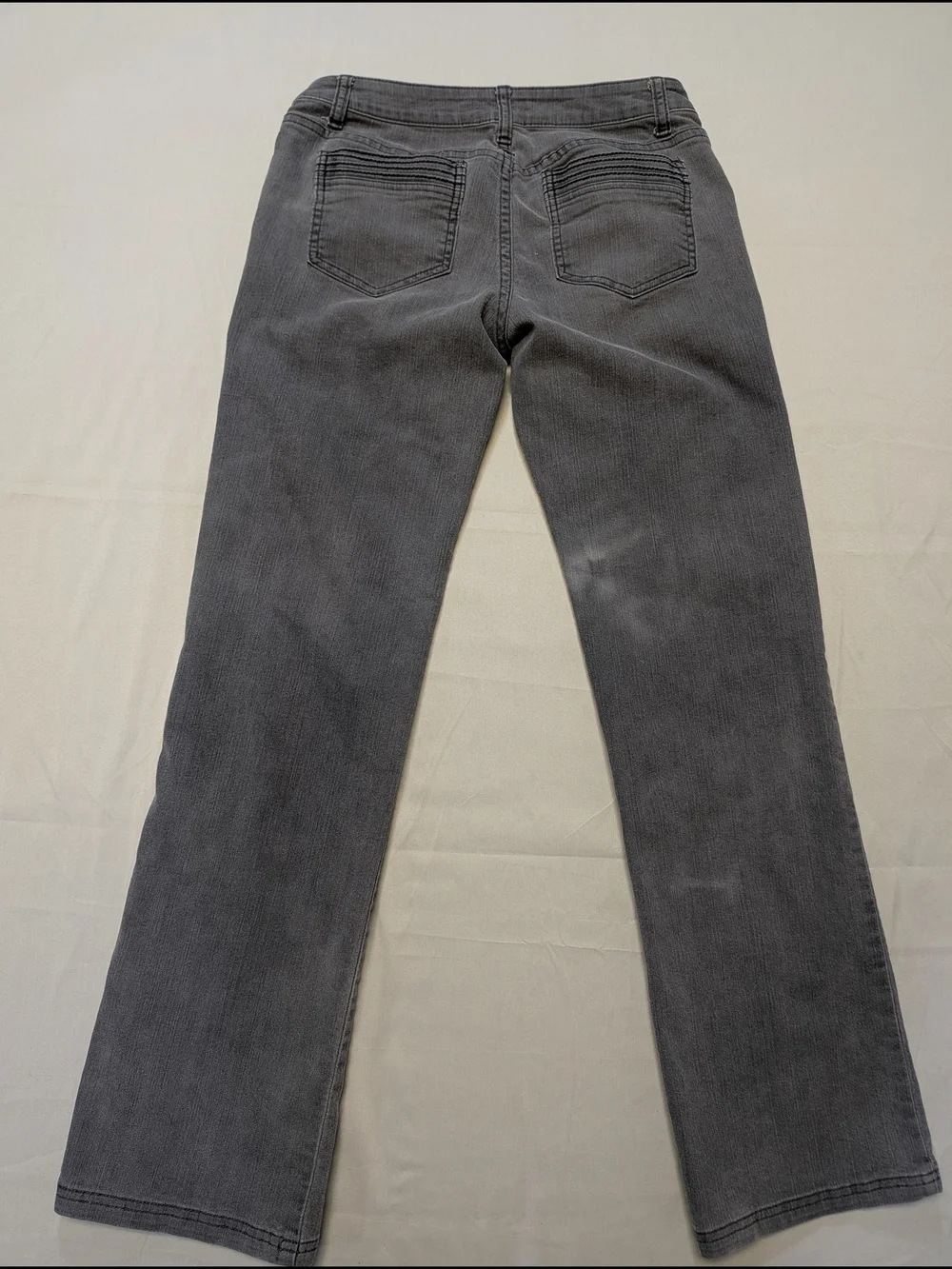 Prana Jeans Women's 6/28 Gray Denim Jade Jean Stretch Mid-Rise Straight Leg